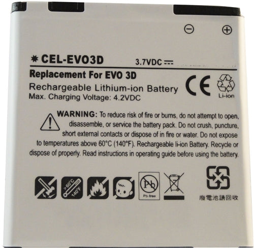 REPL. HTC EVO 3D BATTERY (CEL-EVO3D)