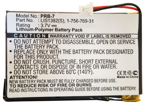 REPL. SONY E-BOOK PRS-300 BATTERY   (PRB-7)