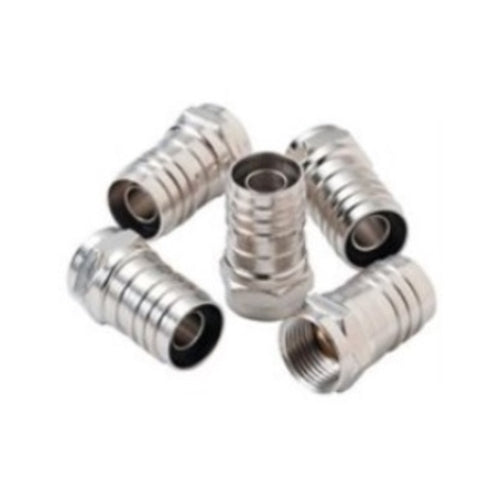 CONN F RG6Q HEX CRIMP 10-PACK (PA9678)