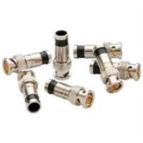 CONN RG6/6Q BNC COMPR 50-PK 50-PK (PA9740)
