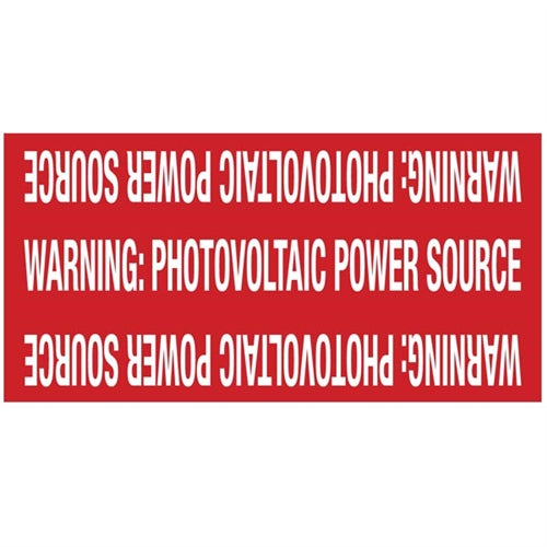 Pre-Printed Solar Marker (596-00207)