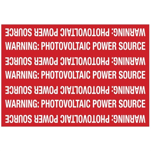 Pre-Printed Solar Marker (596-00208)