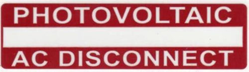 Solar Label (596-00237)