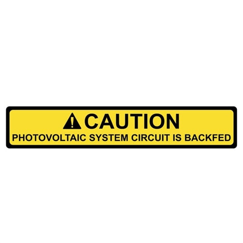Solar Label (596-00587)