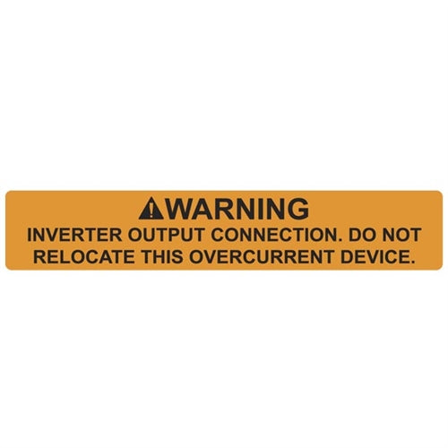 Solar Label (596-00589)