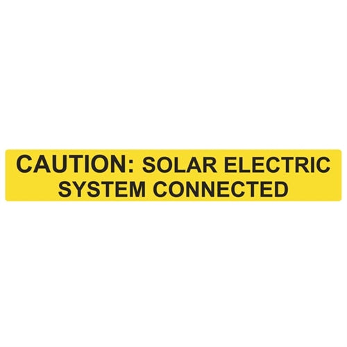 Solar Label (596-00613)