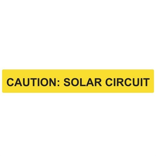 Solar Label (596-00615)
