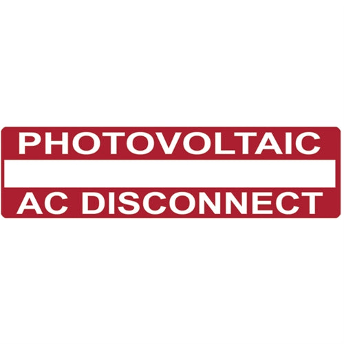 Solar Label (596-00650)