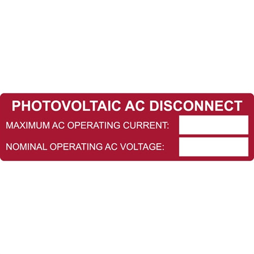 Printable Solar Label (596-00652)