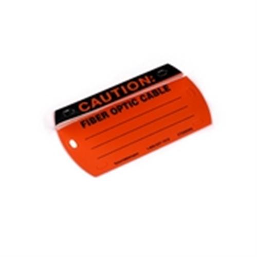 Caution Write-On Self-Laminating Tag (CT2012X2)