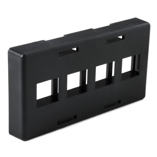 Modular Furniture Faceplate 4 Port (FPFURN4-BLK)