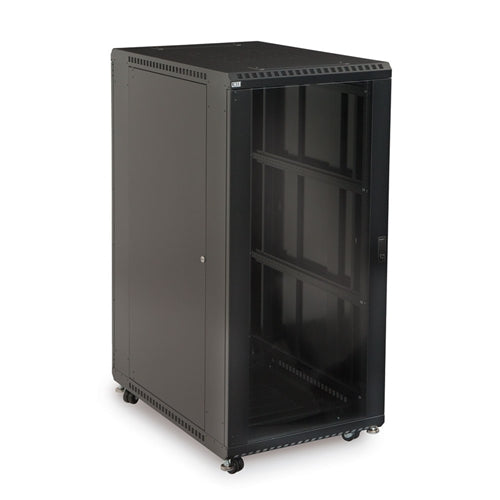 27U LINIER Server Cabinet - Glass/Vented Doors - 36" Depth (3100-3-001-27)