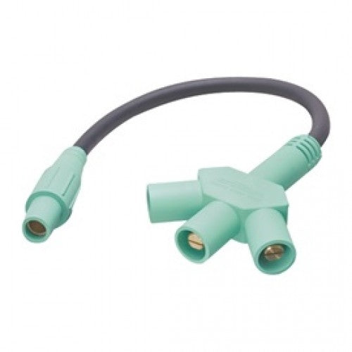 CLS Assembled Adapters Reverse Soft 3Fer (F-M-M-M) - Green (E) (CA3MST-E)