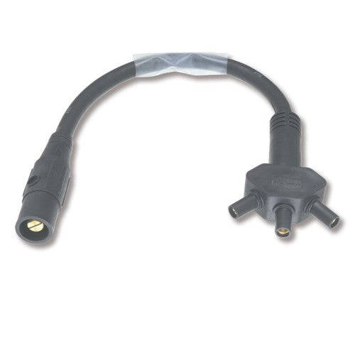 CLM Cam Reducer (400A / 600V) Male to Three (150A / 600V) Female Soft 3FER - Black (A) (CLMAD3FST-A)