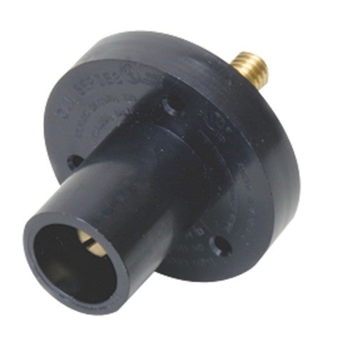 CLM Series Panel Mounts (150A / 600V) 3/4" - 8 Threaded Stud; Male - Black (A) (CLMMRS-A)