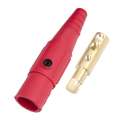 CL Series Inline Single Pin Connector (400A / 600V) #2 - 2/0 AWG Male - Red (C ) (CLS20MB-C)