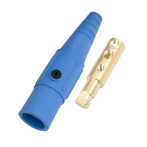CL Series Inline Single Pin Connector (400A / 600V) #2 - 2/0 AWG Male - Blue (D) (CLS20MB-D)