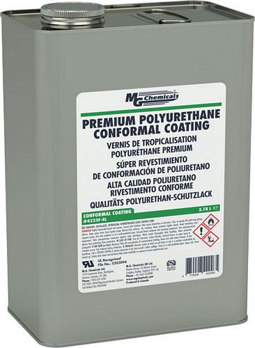 PREMIUM POLYURETHANE CONFORMAL COATING, UL 746E (FILE # E203094), IPC-830 (mg_4223F-4L)