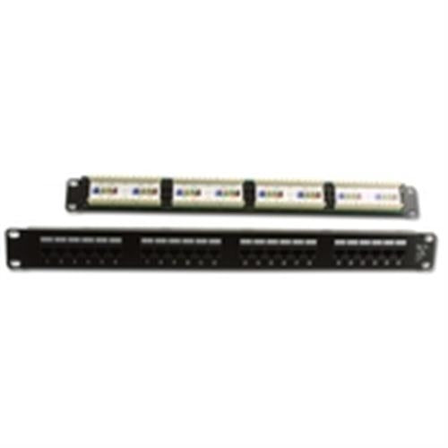CAT6 CHNL 110 TERM 24 PORT PATCH PANEL (110-PP6-248)
