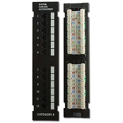 CAT6 CHNL KRON 12 PORT VERT PANL FOR 89D (1K0-PP6-128-89)
