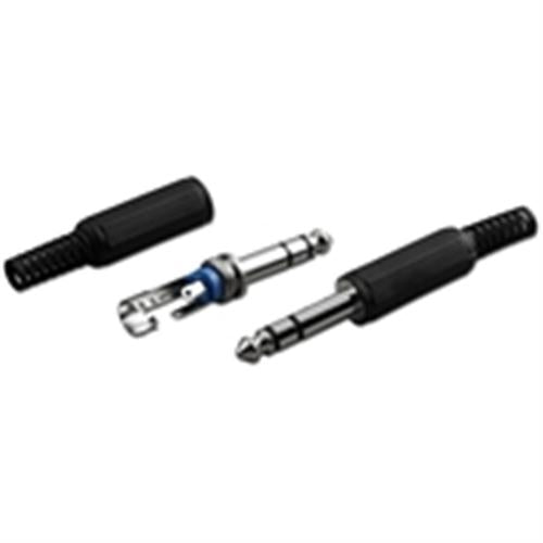 6.3mm Mono Plug Plastic Handle Solder OD6mm  (6.3-0601M)