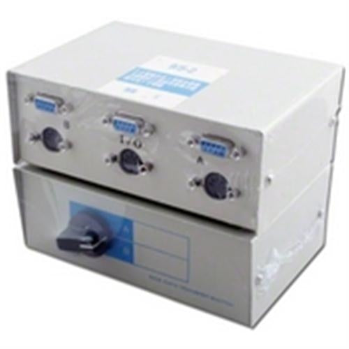 DATA SWITCH BOX DB9/5DIN 2-WAY (ABM-9X5D-2)
