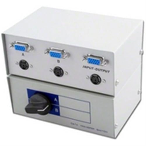 DATA SWITCH BOX HiDen15/MiniDin6 2-WAY (ABM-H15MD6-2)