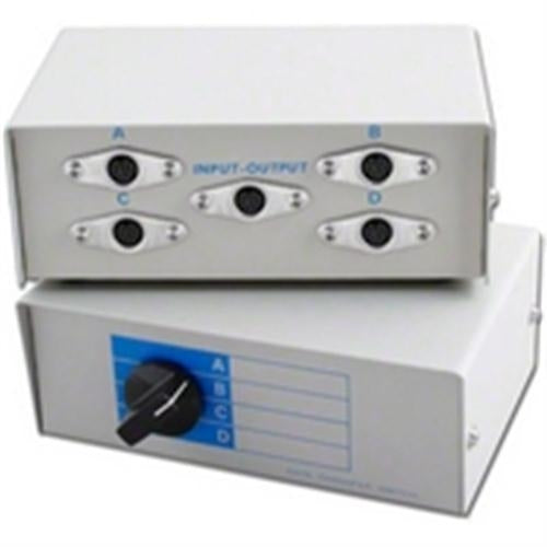 DATA SWITCH BOX MiniDin8 4-WAY (ABM-MD8-4)