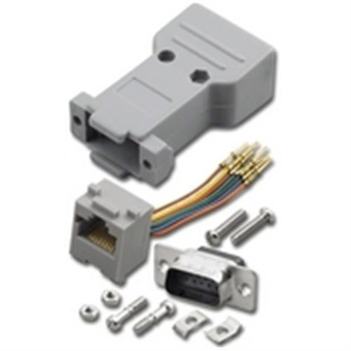 HD15/M TO RJ-45 8C 2pc HOOD GRAY (AD-15HMT8-G2)