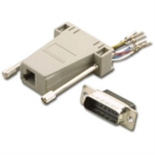 DB15/M TO DEC  6C 1PC HOOD GRAY (AD-15MT6-G1D)