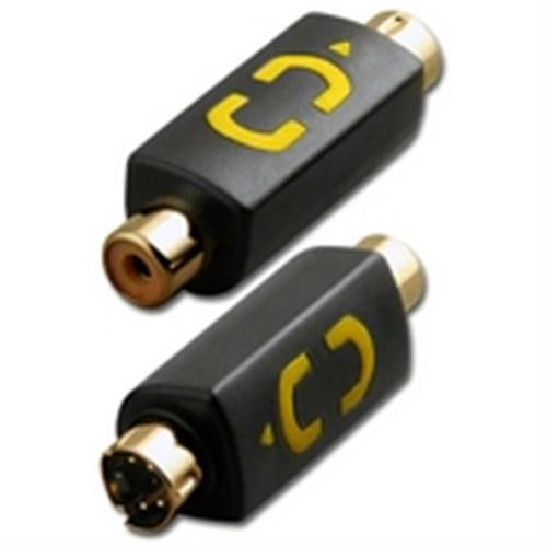 SVHS MALE TO RCA(COMPOSITE) FEMALE ADAPTOR (AD-SVHS-RCAF)