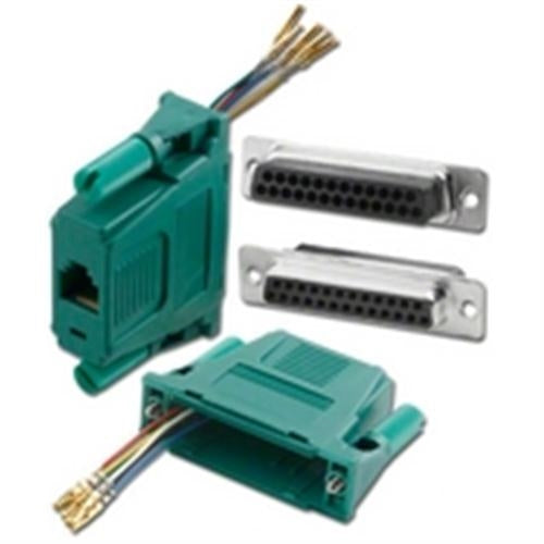 DB25/F TO RJ11 1PC MOD ADPT GREEN (ADM-25F6-GN)