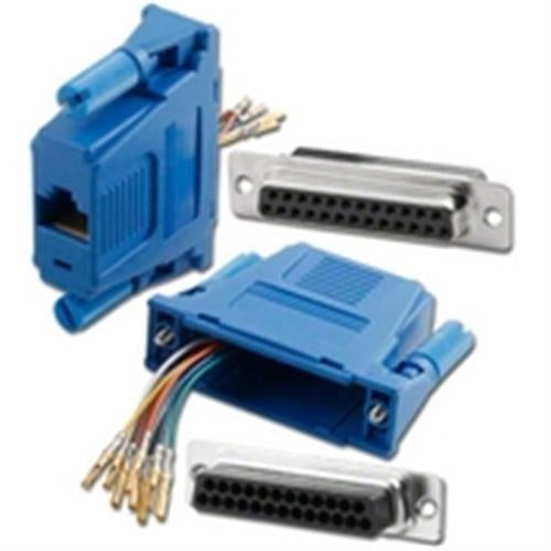 DB25/M TO RJ45 1PC MOD ADPT BLUE (ADM-25F8-BL)