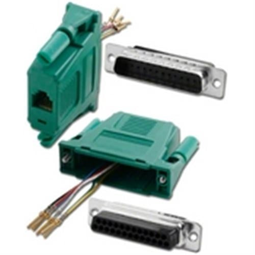DB25/M TO RJ11 1PC MOD ADPT GREEN (ADM-25M6-GN)