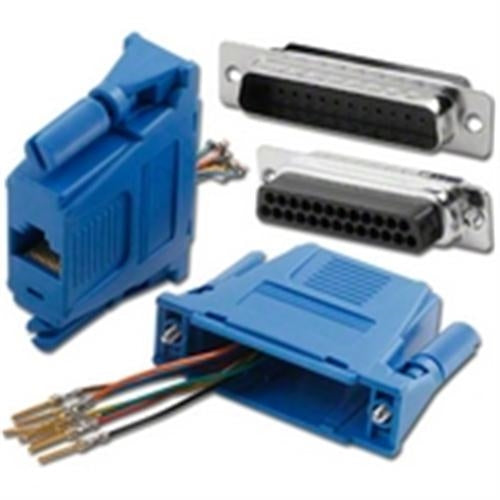 DB25/M TO RJ45 1PC MOD ADPT BLUE (ADM-25M8-BL)