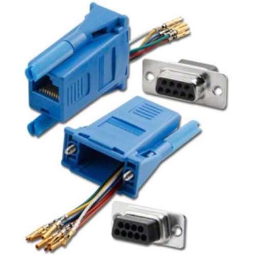 DB9/M TO RJ45 1PC MOD ADPT BLUE (ADM-9F8-BL)