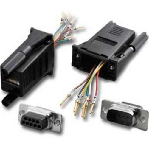 DB9/M TO RJ45 1PC MOD ADPT BLACK (ADM-9M8-BK)