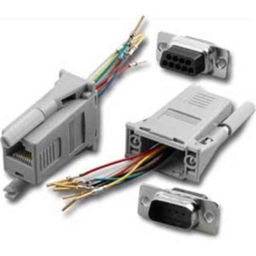 DB9/M TO RJ-45 1PC MOD ADPT GRAY (ADM-9M8-GR)