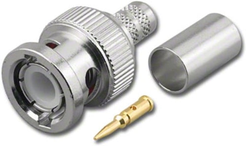 FOR RG59/U/62/U 3-PIECE CRIMP PLUG 1.1mm (BNC-3021-1.1)