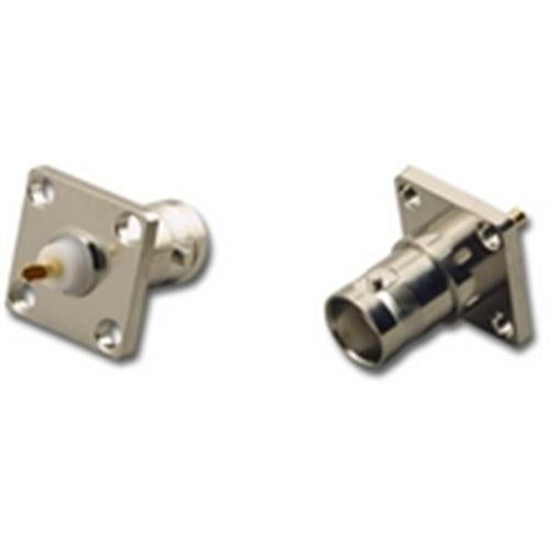 BNC PANEL MT JACK W/4HOLE SQ MT SOLDER CUP (BNC-3197)