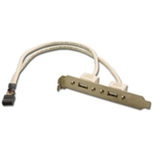 USB A TO A 2 PORTS W/ BRACKET (BRK-USB-AA2)