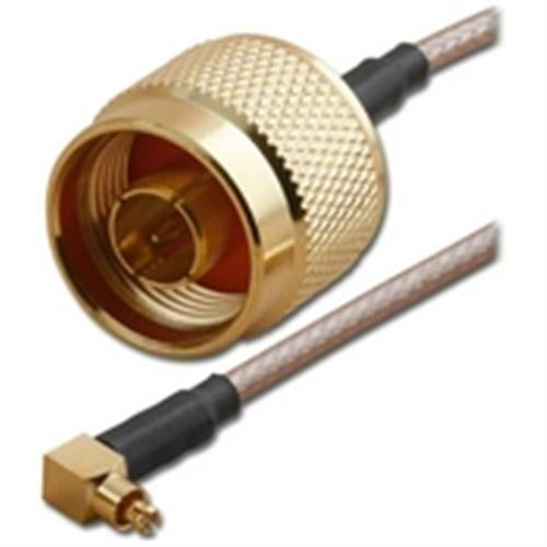 MCC Rt ANGLE PLUG TO N BULKHEAD JACK 12" (CAC-1630)