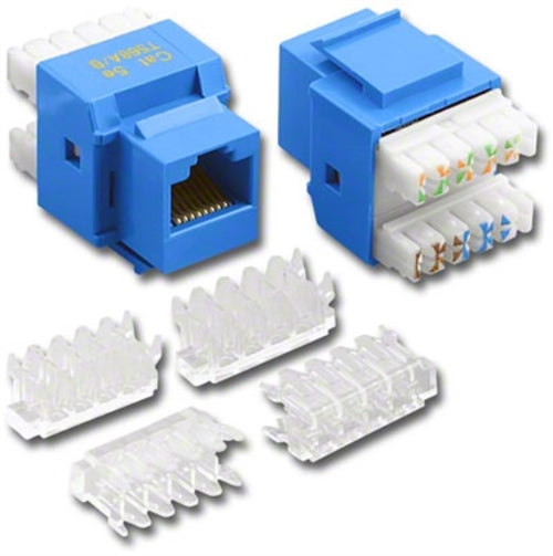 CAT5 110 BACK TERM. MOD. JACK BLUE (DC-VC5-8-BL)