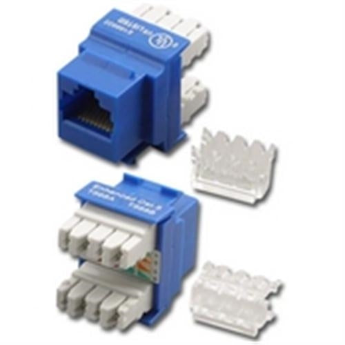 CAT5E 110 BACK TERM. MOD. JACK IVORY (DC-VC5-K8-BL)
