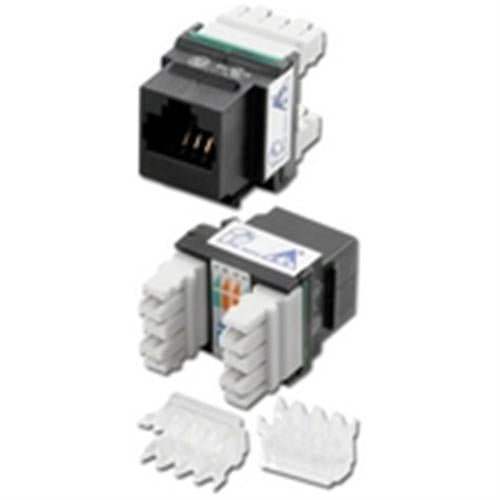 CAT6 CHNL 110 BACK TERM BLACK MOD JACK (DC-VC6-K8-BK)