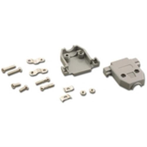 PLASTIC 15PIN D-SUB HOOD W/METAL CLAMP (DP-15C)