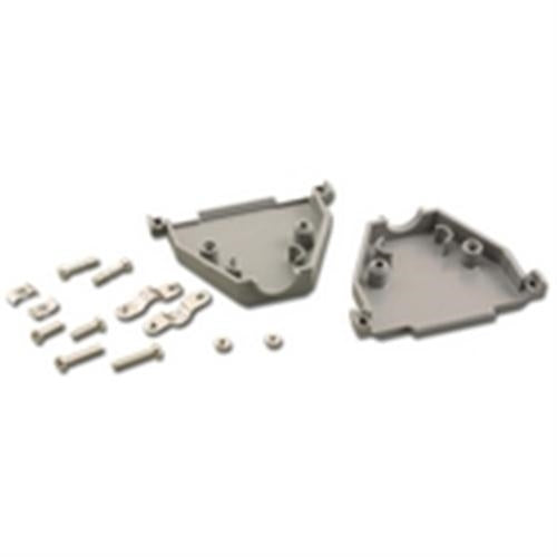 PLASTIC 37PIN D-SUB HOOD W/METAL CLAMP (DP-37C)