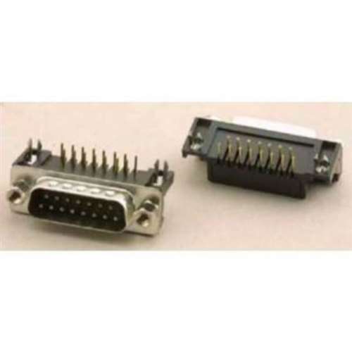 PKGD .318" FtPrnt 15PIN/M D-SUB Rt.Angl PCBMt (DRB-15PR-P)