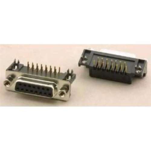 PKGD .318" FtPrnt 15PIN/M D-SUB Rt.Angl PCBMt (DRB-15SR-P)