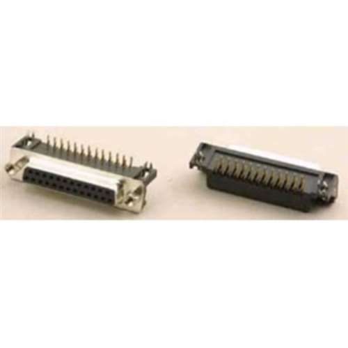 PKGD .318" FtPrnt 25PIN/F D-SUB Rt.Angl PCBMt (DRB-25SR-P)